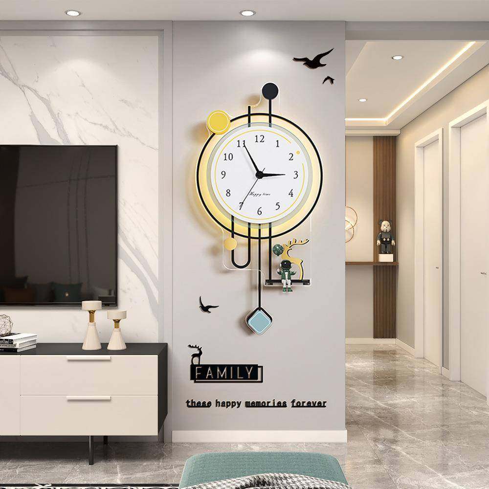 静音挂钟客厅餐大气创意钟2F97H5TMT0厅25款家表用现代简约时新钟