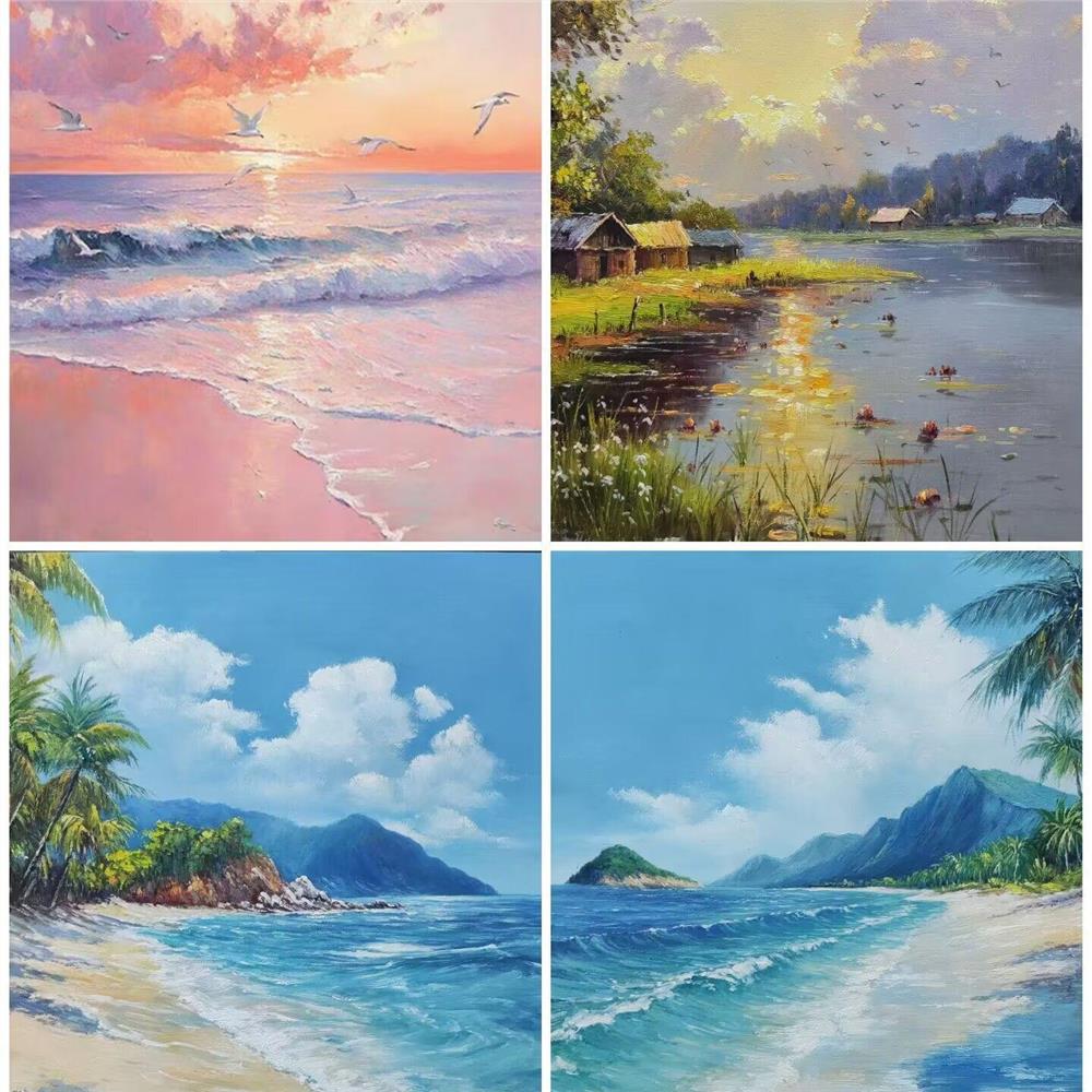 纯手工油画任意来图定