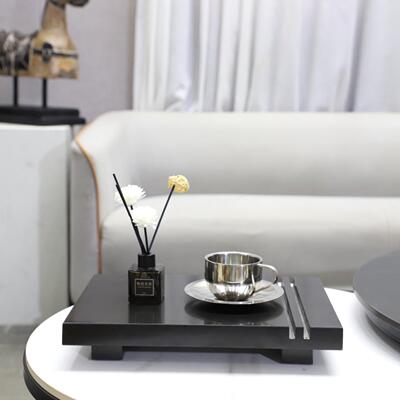 欧式极简然大理石长方形薰XAP装饰香托茶天托客厅茶几玄关家居饰