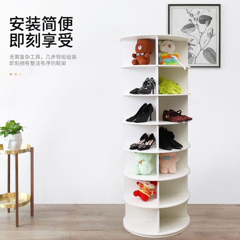 多功能旋转置物架收纳架展示架收纳鞋子包包玩具落地式旋转置物架