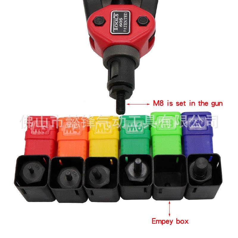 海飞枪鲨605（M3-T-05双把手动拉铆螺母枪拉帽拉母6枪BM3-M10