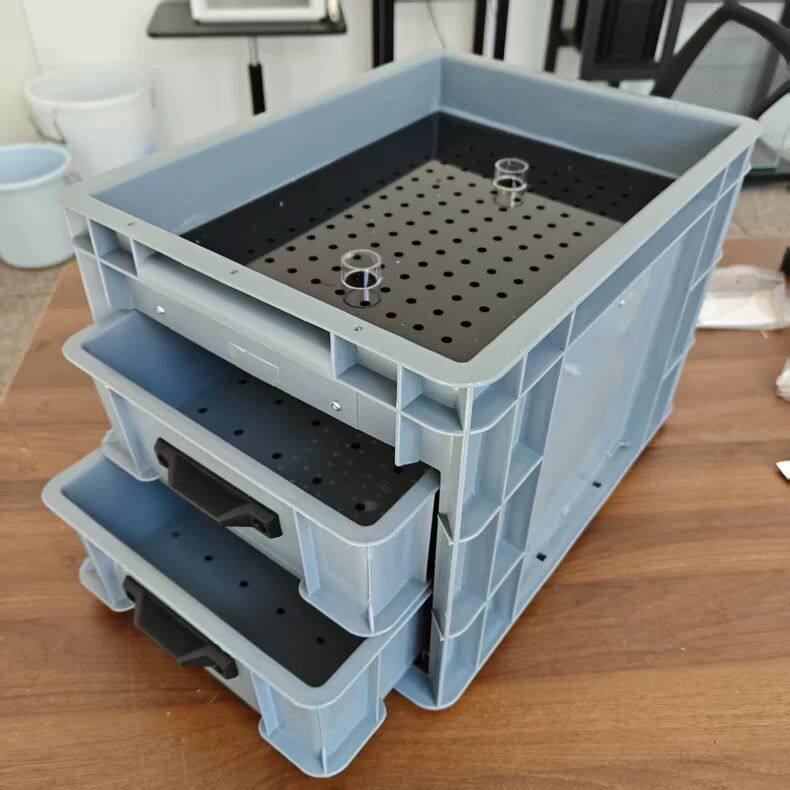 40*30鱼缸龟缸双层抽屉干湿分离盒上虑底滤周转箱