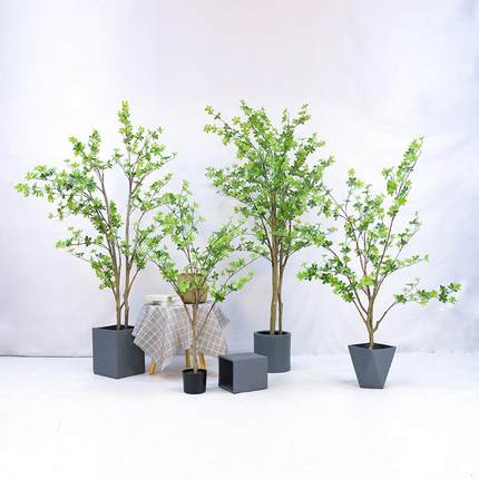 大型吊欧仿真植物钟树仿真枝马醉北木假绿叶植橱C3215窗盆栽装饰