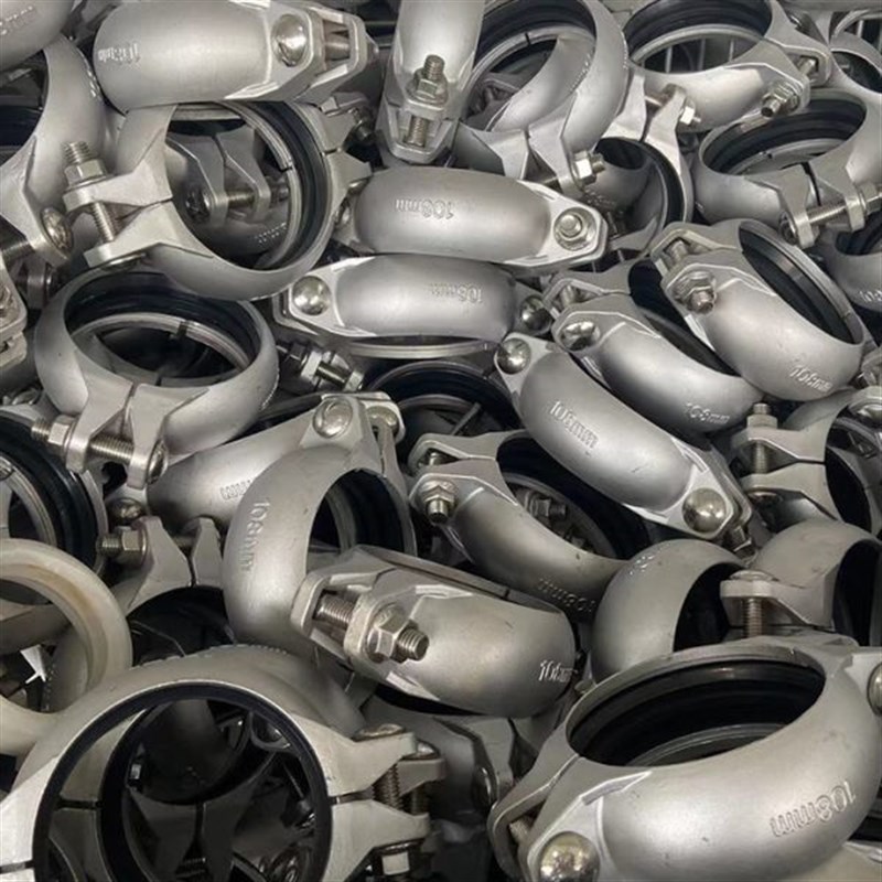 现货沟槽卡箍304不锈钢卡箍 30v4钢卡 拷贝林卡箍316LPN10  PN25