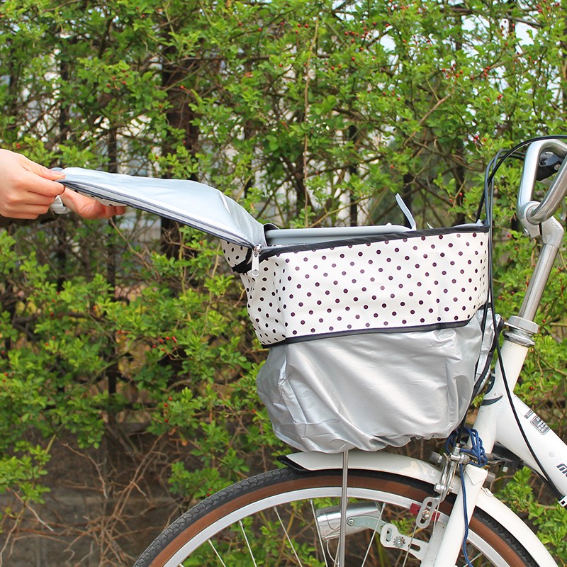 出口亨利自行车电m动车前用车筐罩车篮罩防尘防水外套罩子
