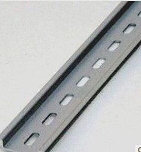 C45铝导轨铝条配空气开关专用铝合金导外卡长孔 厚度1MM 长度1米