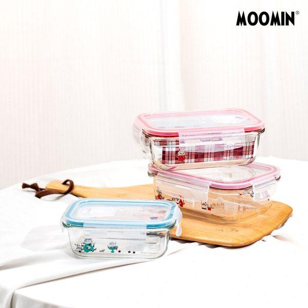 姆明耐热玻璃餐盒 日式厚实密封冷藏保鲜盒 可微波炉烤箱加热,餐饮具,玻璃餐具套装,淘宝优惠券,粉丝福利购,淘宝优惠卷