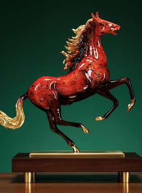马到成功高端铜马摆件领导高档办A公室装饰工艺品公司开业乔迁礼