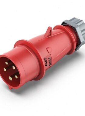 IEC309工业插头插座航空插头连接器三相电5芯32A防尘防水IP44