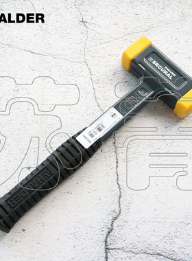 德国原装Halder 无回弹软头锤 带聚氨酯锤头 钢板外壳 30X40 mm