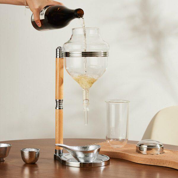 日料店同款日式清酒杯酒具冰酒壶冷酒器分酒器滴漏式水阀式温酒壶