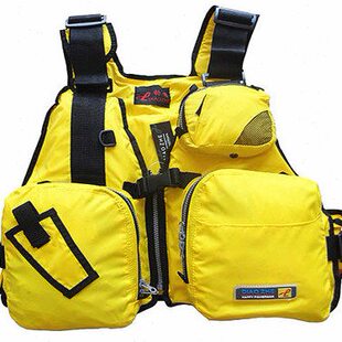 划艇路亚舟钓、马甲钓鱼救生衣 多功能口袋可拆洗 有跨带 浮力大