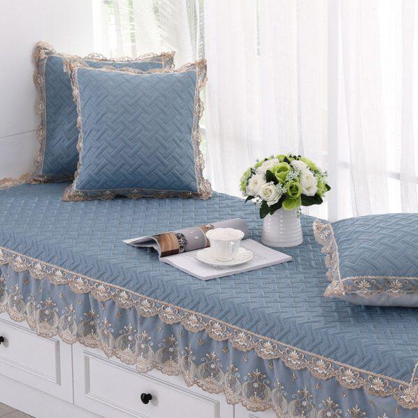 定做卧室飘窗毯坐垫欧式飘窗垫窗台垫榻榻米垫子可机洗阳台垫装饰