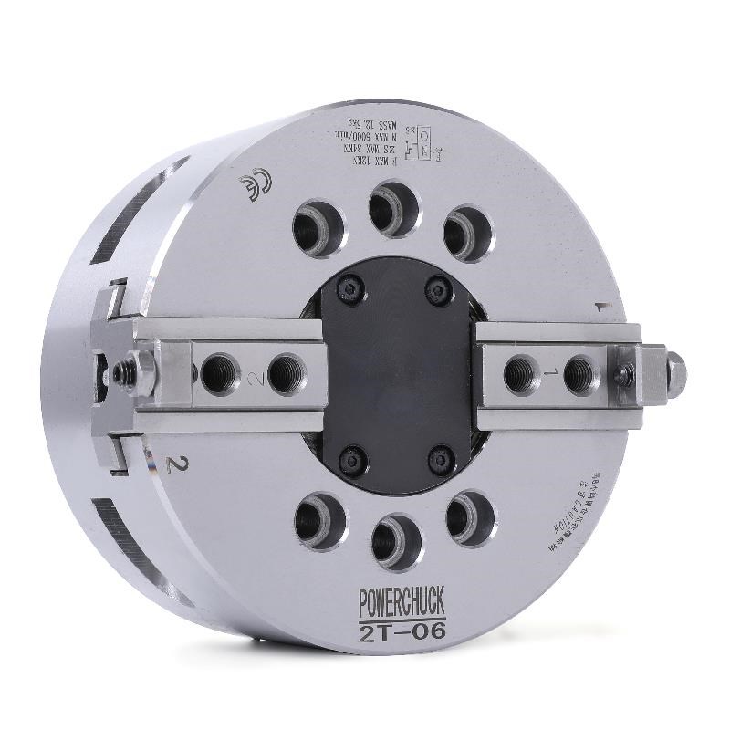 新款二爪中实宽爪大行程液压卡盘A 6 8 10 (卡爪自配)包邮