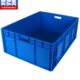 奕多美EU箱汽配周转箱塑料收纳零件盒加厚物流箱蓝色800 280m 600