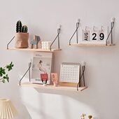 免打孔墙上置物架搁板壁挂简约现代客厅装 饰收纳铁艺墙壁卧室书架