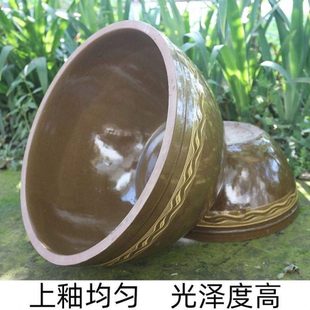 古法养鱼缸水缸家用陶瓷大号养鱼瓦缸粗陶缸陶土大口径睡莲盆龟缸