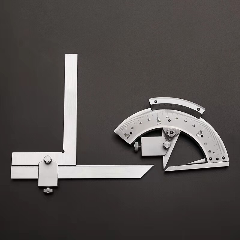 (上海恒量)万能角度尺量角器角度尺角度仪测量工具0-320度