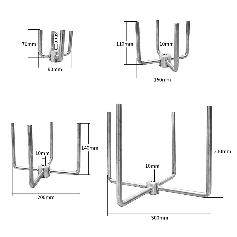 齐威山字形搅拌桨搅拌分散盘不锈钢三叶桨配件