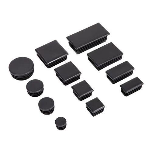 塑料方脚套方管塞方内套 钢管圆内塞堵头封头闷头20/25/30/40/50