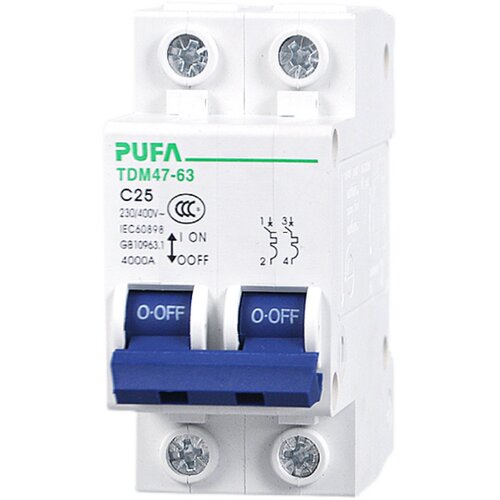TDM47-63空气开关1P2P3PC6C10C16C25C32C40C63C20A小型交流断路器
