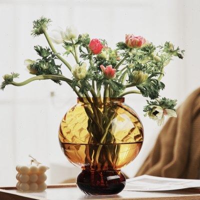 北欧艺术告白气球玻璃花瓶轻奢高级网红灯笼花器鲜花插花家居装饰,家居饰品,花瓶,淘宝优惠券,粉丝福利购,淘宝优惠卷