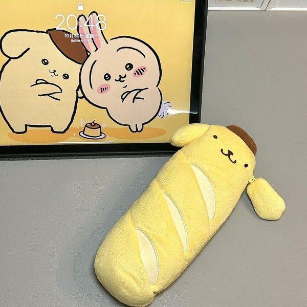 三丽鸥法棍造型香喷喷面包布丁狗笔袋文具袋创意可爱毛绒文具收纳,文具电教/文化用品/商务用品,笔袋,淘宝优惠券,粉丝福利购,淘宝优惠卷