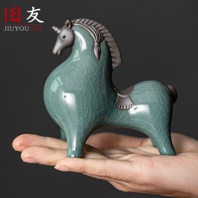 陶瓷唐马摆件小号招财客厅玄关酒柜桌面装饰品办公桌生肖马摆设,节庆用品/礼品,生肖用品,淘宝优惠券,粉丝福利购,淘宝优惠卷