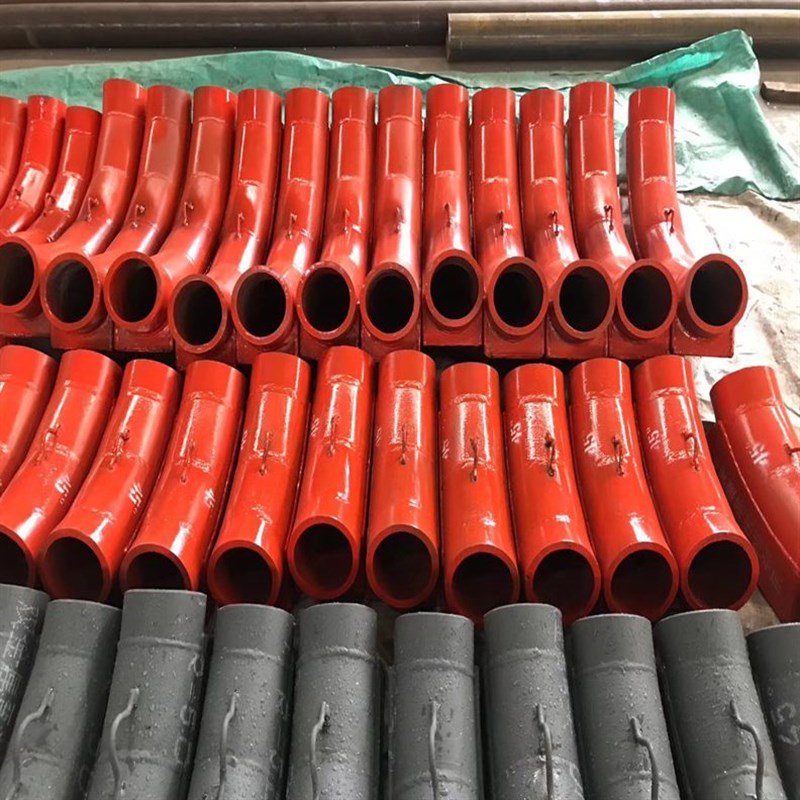 耐磨弯头自蔓燃覆合陶瓷管90度虾米腰陶K瓷贴片双金属耐磨管件厂