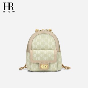 HR赫莲娜官方包包女新款时尚老花双肩包旅游轻便通勤X小背包书包