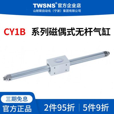 TWSNS磁偶式无杆气缸CY3B缸径50/63行程50/100/500/900/1000