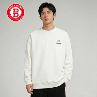 宾玛（男装）男士卫衣秋冬款圆领上衣潮牌冬季男装254DYNH1501