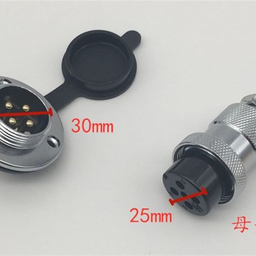 航空插头DF30法兰GX30-2芯3芯4芯5芯6芯7芯8芯10/12/14连接器30mm