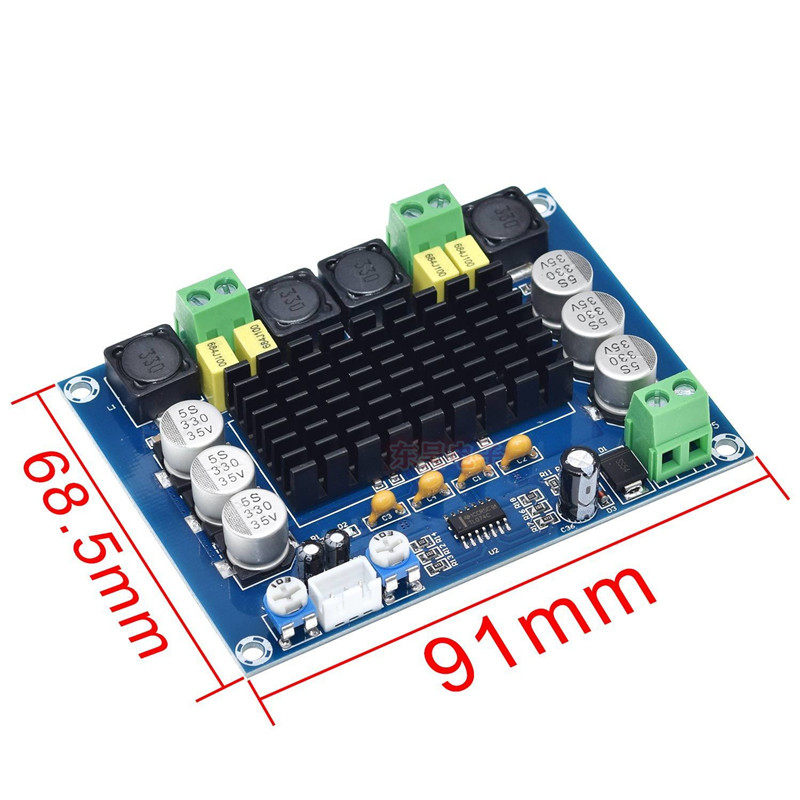 XH-M543大功率数字功放板tpa3116D2数字音频放大器双声道DIY功放