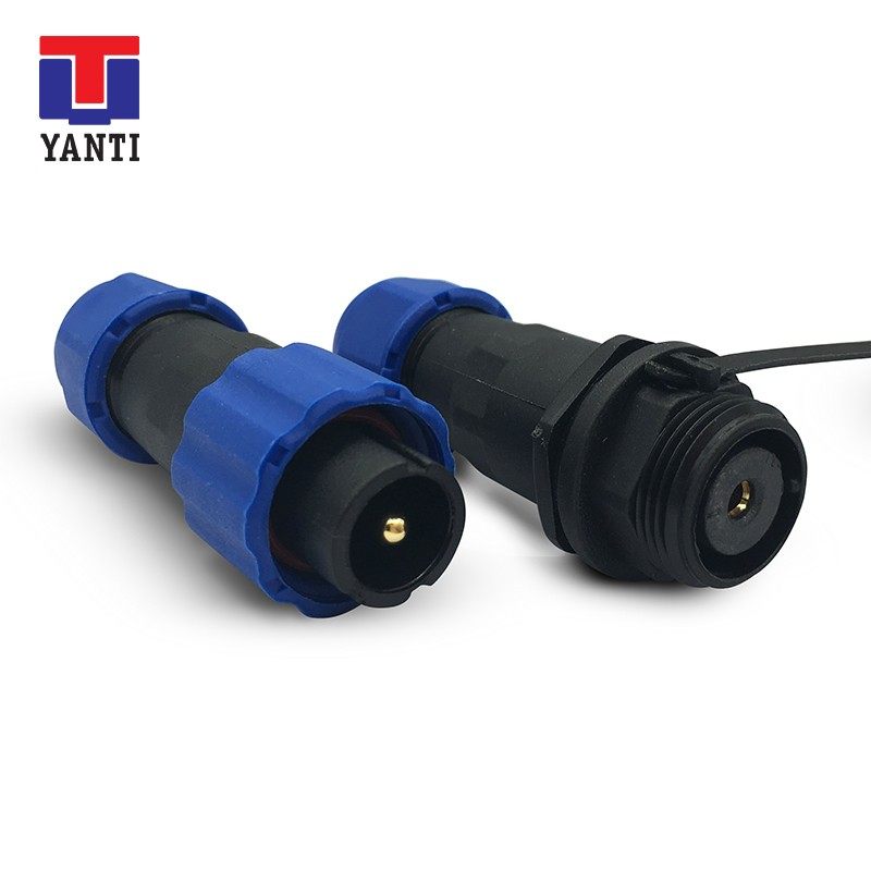 防水航空插头插座对接SD13-2芯3芯4芯5芯6芯7芯M13连接器SP13航插