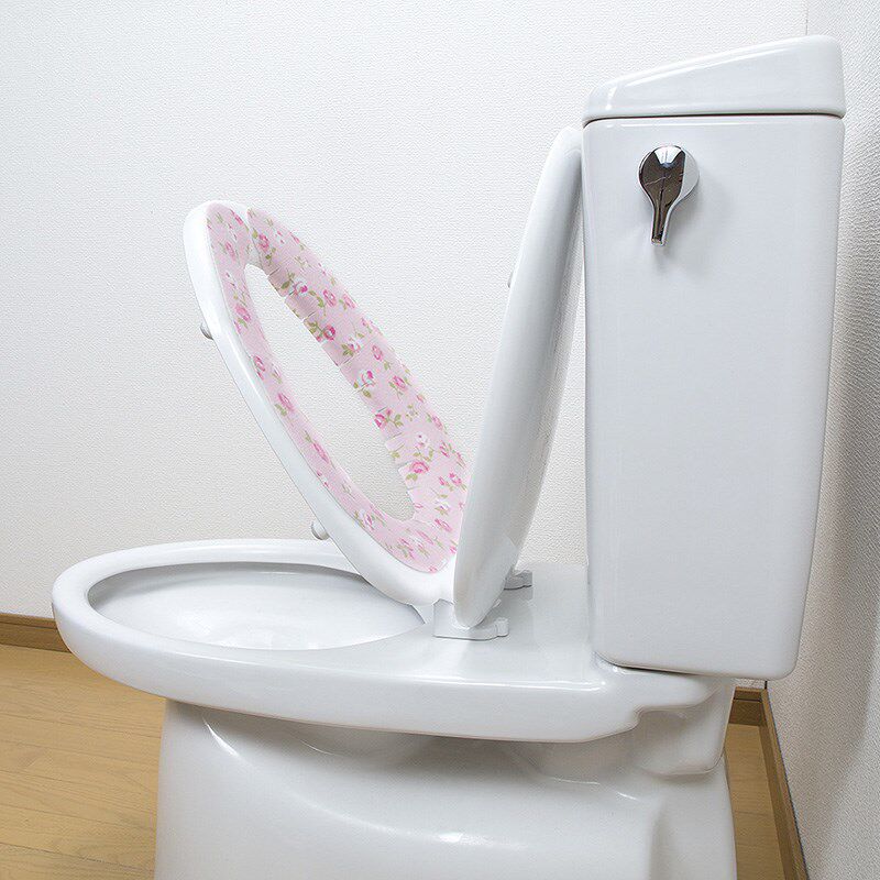 日本进口家用马桶坐垫四季通用坐便套圈器粘贴式防水马桶贴
