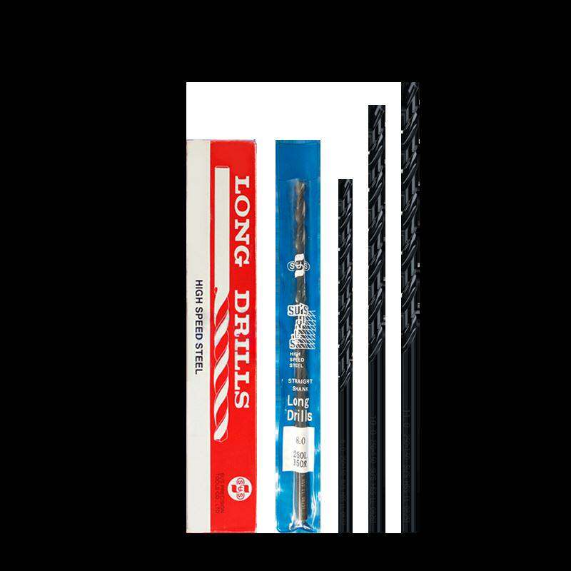 苏氏加长麻花钻头200mm加硬4.2/3/6/8/5mm超长250mm300mm苏式钻花