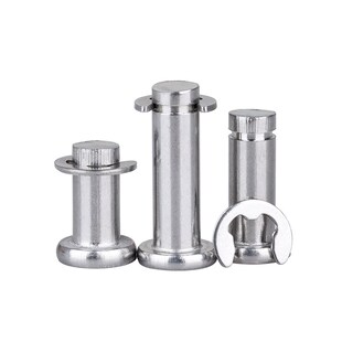 304不锈钢销轴平头带槽销轴卡簧插销钉定位圆柱销M3M4M5M6M8