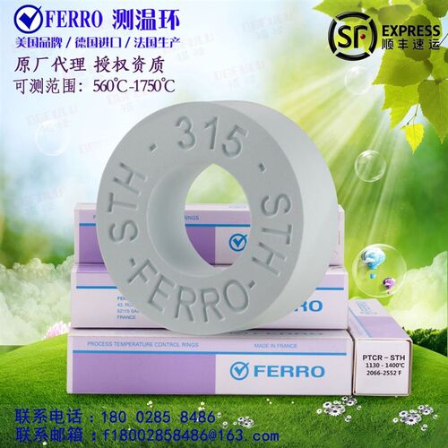测温环FERRO品牌美国福禄原装报关进口高精度 560-1750窑炉测温环