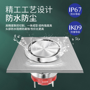 大电流20A自锁复位金属按钮开关16 22mm带灯防水启动按键焊脚