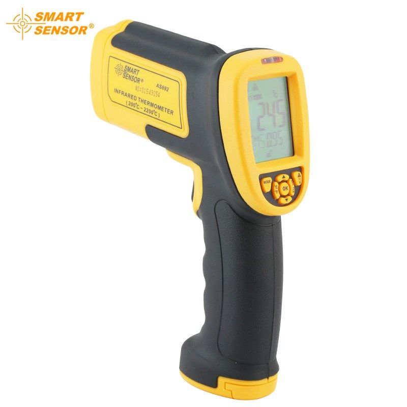 红外线测温仪工业高温手持激光测温枪非接触式温度计AS892