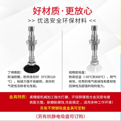 SZU10N-EI50-M10真空吸盘SZU10/13/16/20/25/32WS-EI50-M10可回转