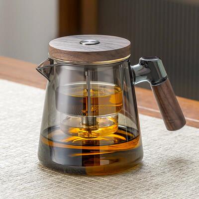 胖东来飘逸杯玻璃泡茶壶耐高温茶水分离家用全玻璃内胆泡茶神器茶