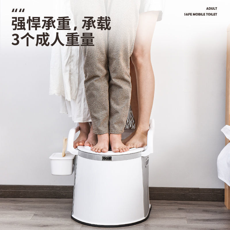 新疆包邮坐便器老人身心障碍人士家用孕妇室内便盆成人坐便椅移动