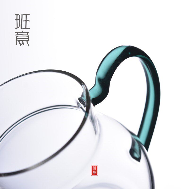 创意日式复古玻璃公道杯加厚简约匀杯透明分茶器壶形茶海功夫茶具