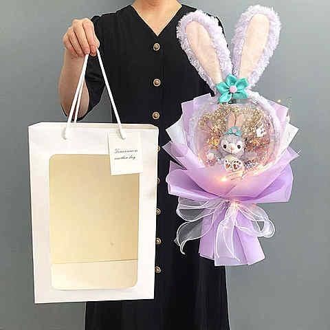 毛绒三丽库洛花束创意可爱公仔米生日送女友闺蜜女生鸥圣诞节礼物