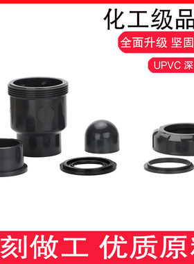 PVC球型止回阀 UPVC单由令活接半球逆止阀塑料单向阀止流阀止水阀