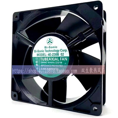 百瑞(Bi-Sonic) 4E-230B 02 220V 12038 全金属 耐高温风扇 230V