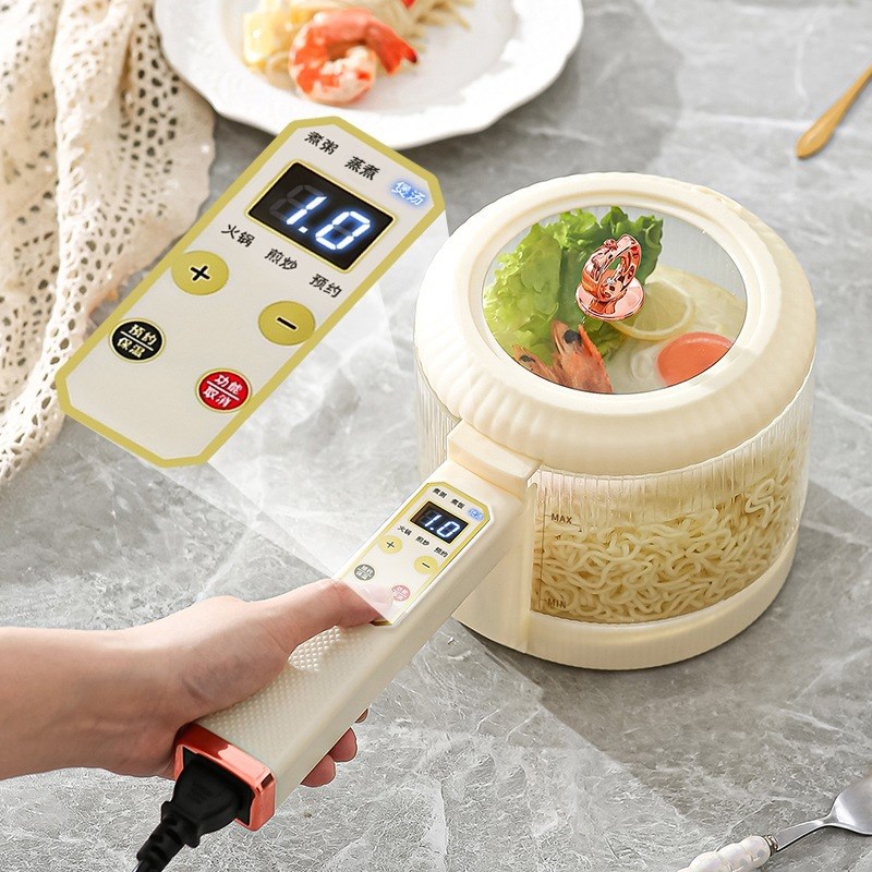 (定制)a电炒锅多功能电热锅宿舍电煮锅小电锅家用火锅不粘玻璃锅