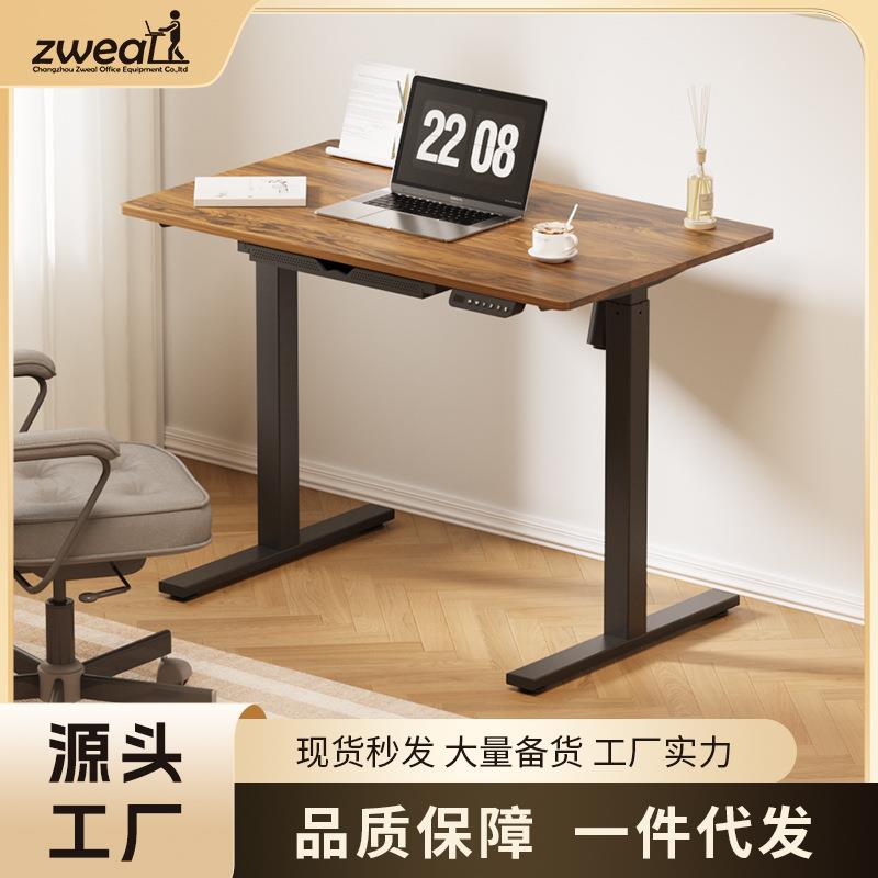 双电机电动升降电脑桌升降办公桌可调节站立升降办公桌升降书桌